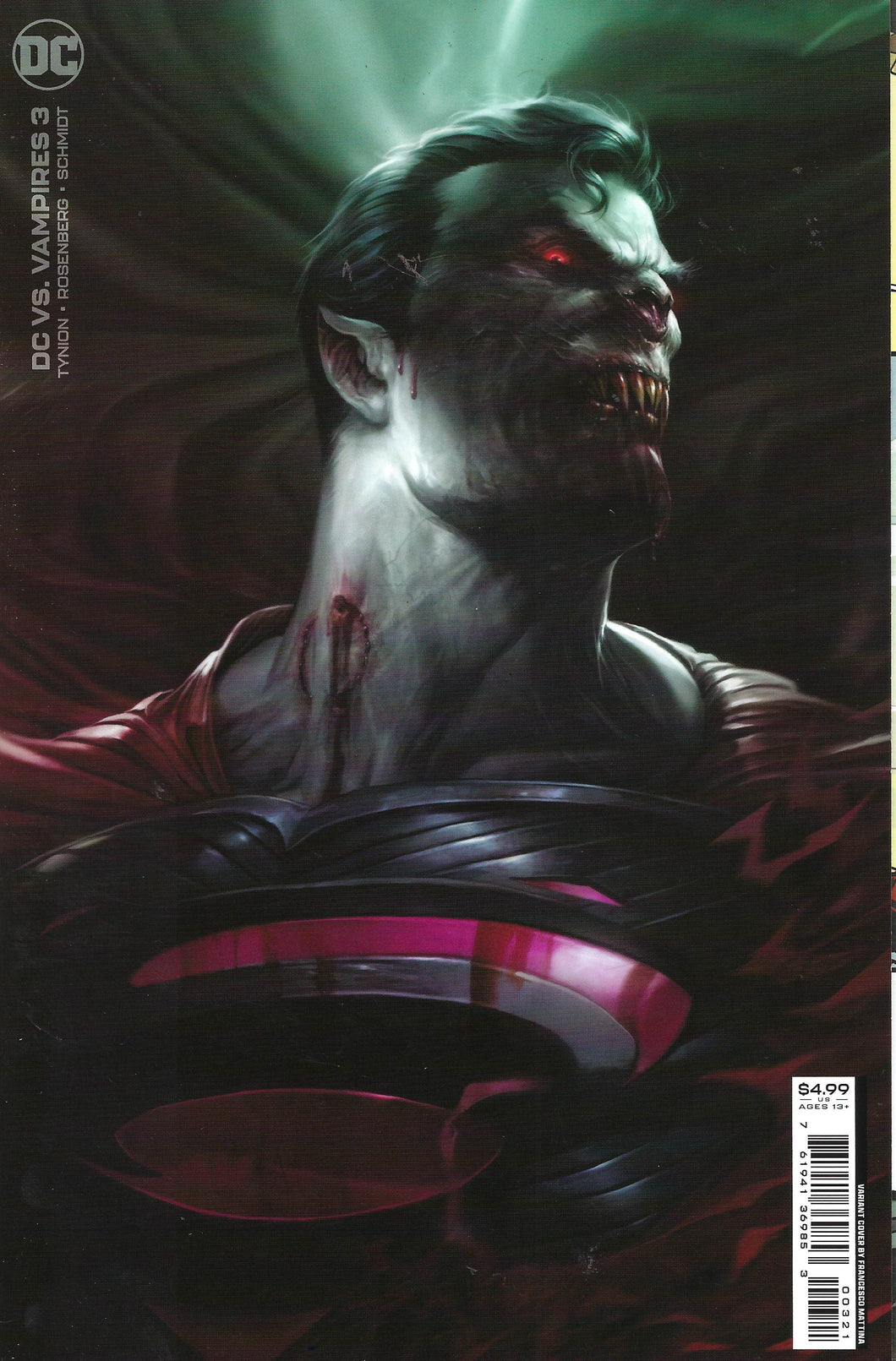 DC Vs Vampires #3 Variant Francesco Mattina Card Stock Cover