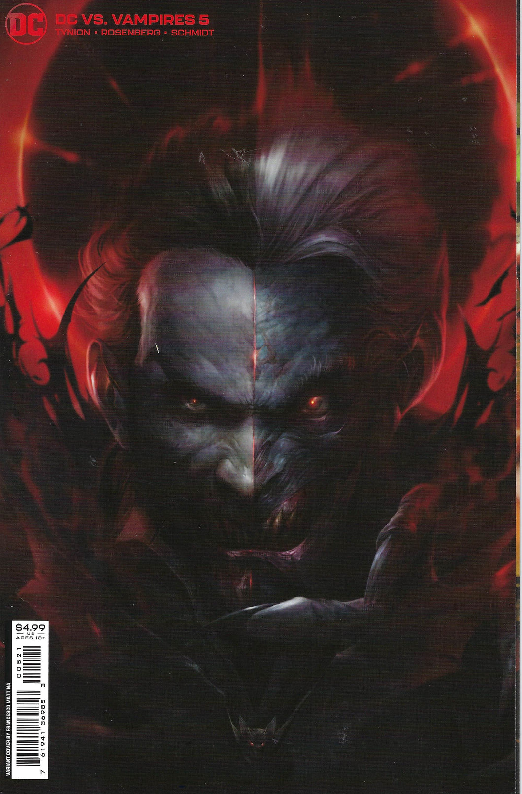 DC Vs Vampires #5 Variant Francesco Mattina Card Stock Cover