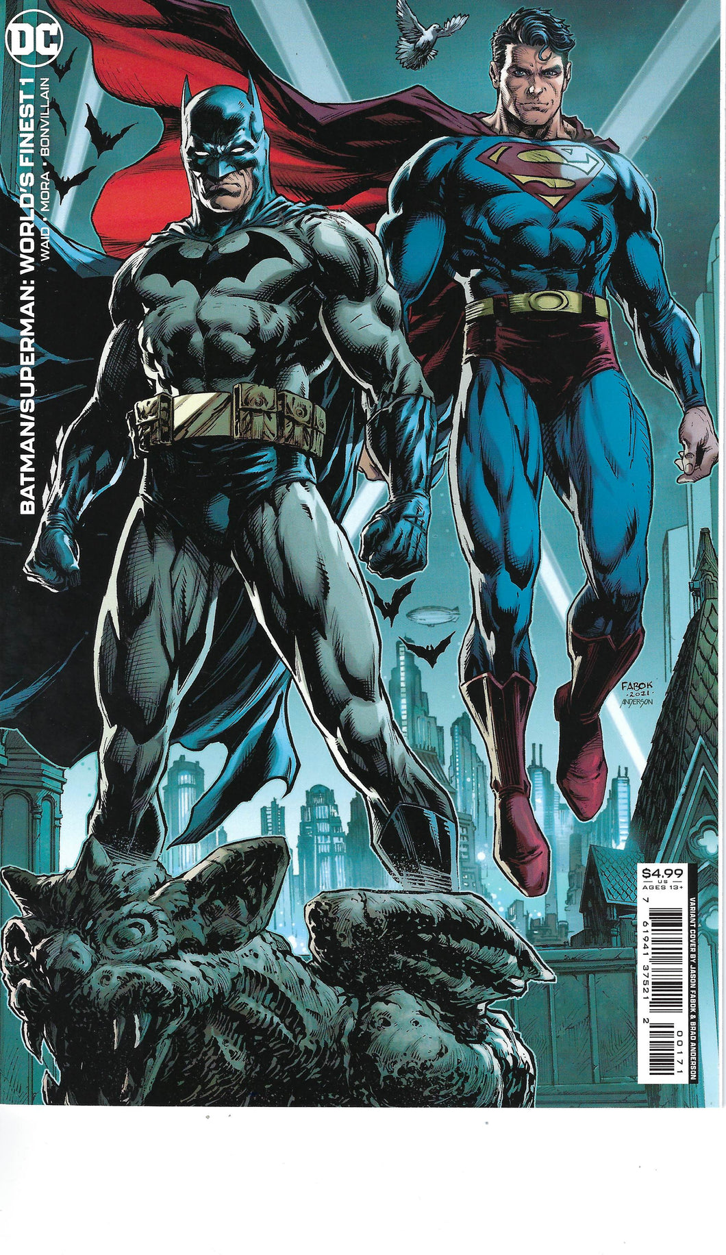 Batman/Superman: World's Finest #1 Jason Fabok Card Stock Variant (2022)