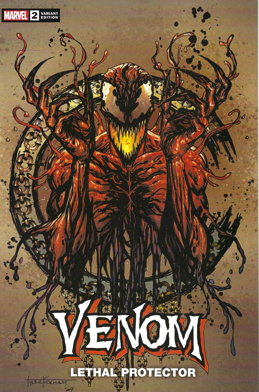 VENOM LETHAL PROTECTOR #2  TYLER KIRKHAM - COMIC BOOK ILLUMINATI EXCLUSIVE VARIANT - Limited to 3,000 copies