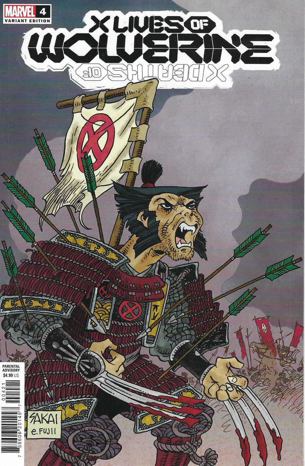 X Lives of Wolverine #4 Stan Sakai Animation variant 1:25