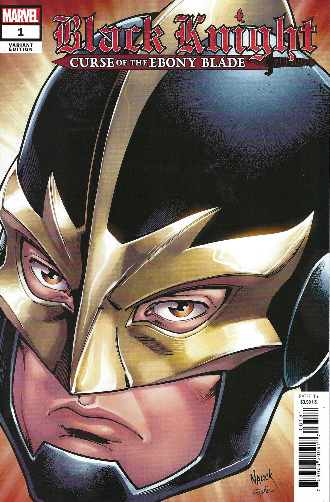 Black Knight : Curse of the Ebony Blade #1 Todd Nauck Headshot variant - Key issue