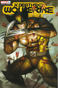 X DEATHS OF WOLVERINE 1 - RYAN BROWN TRADE - 616 COMICS EXCLUSIVE - LTD 3000
