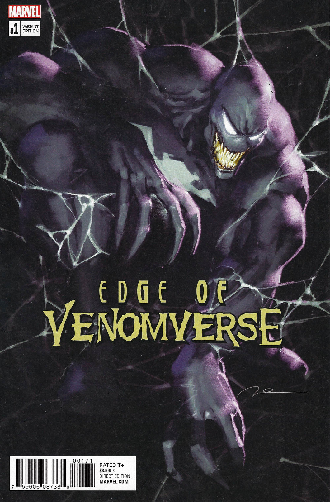 Edge of Venomverse #1 (2017) Gerald Parel Spider-Man #1 Homage Variant Cover 2017