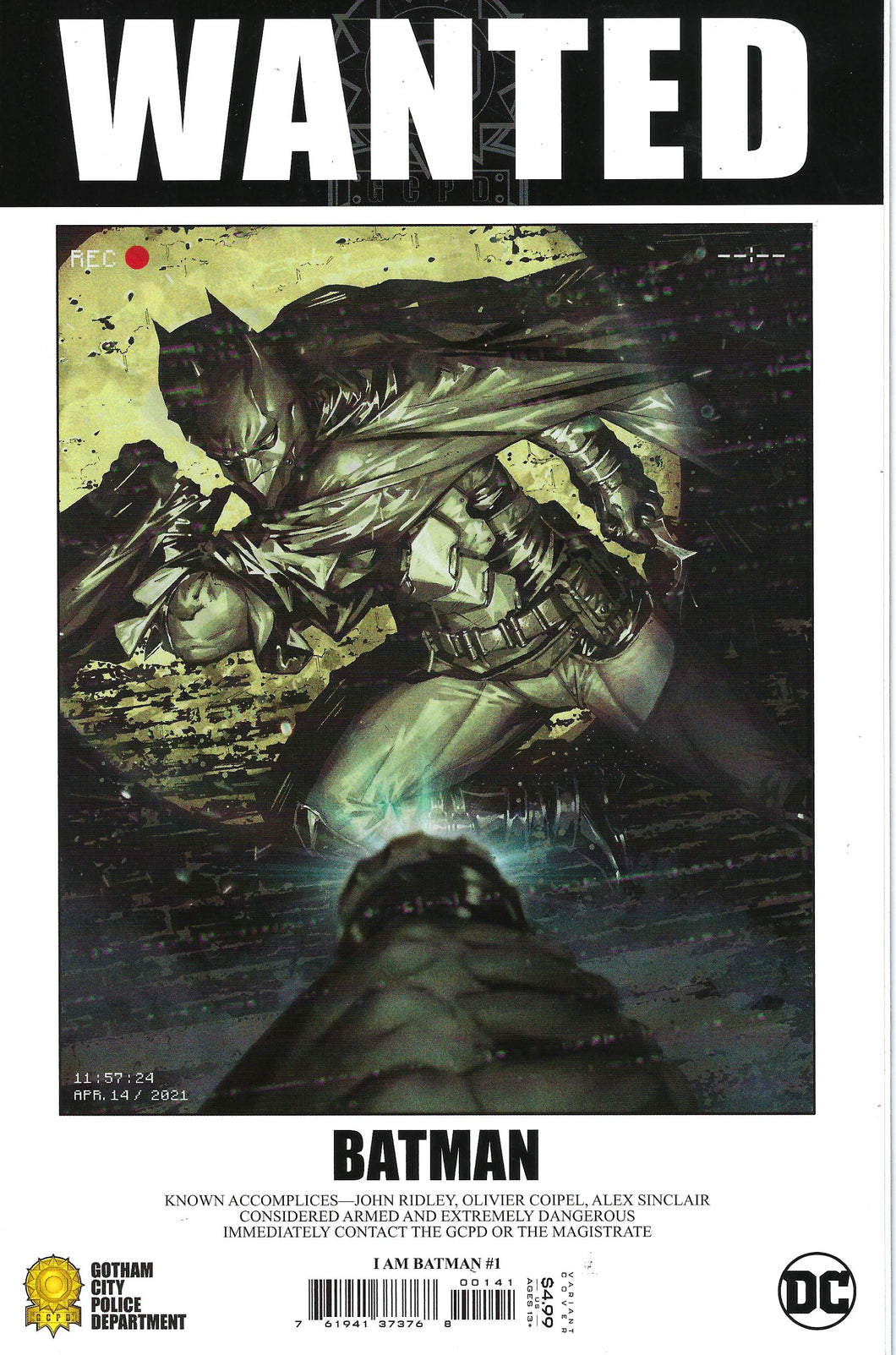 I am Batman #1 Kael Ngu 1:25 cover