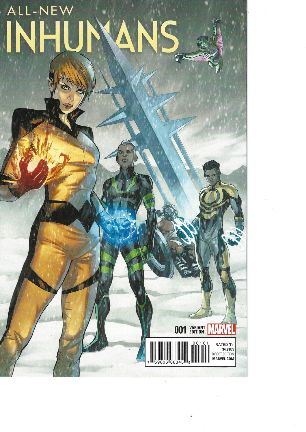 All New Inhumans # 1 1:25 Caselli Variant First Print Marvel Comic (2015) Key issue