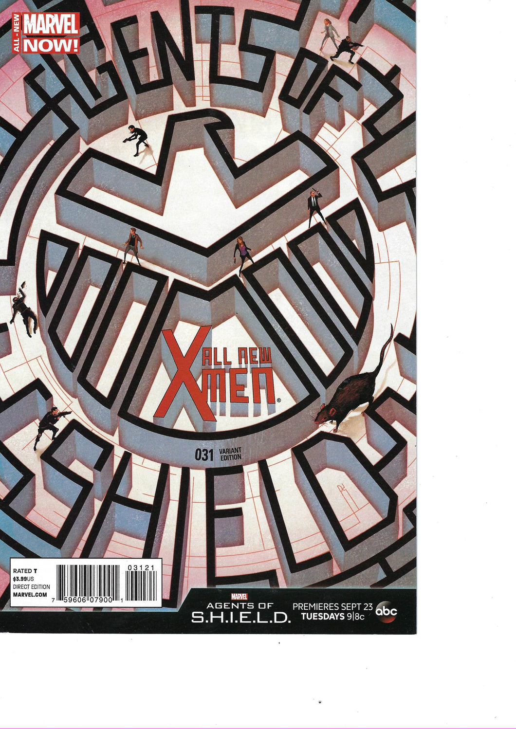 All New X-Men # 31 1:10 Agents of Shield Variant First Print Marvel Comic 2014