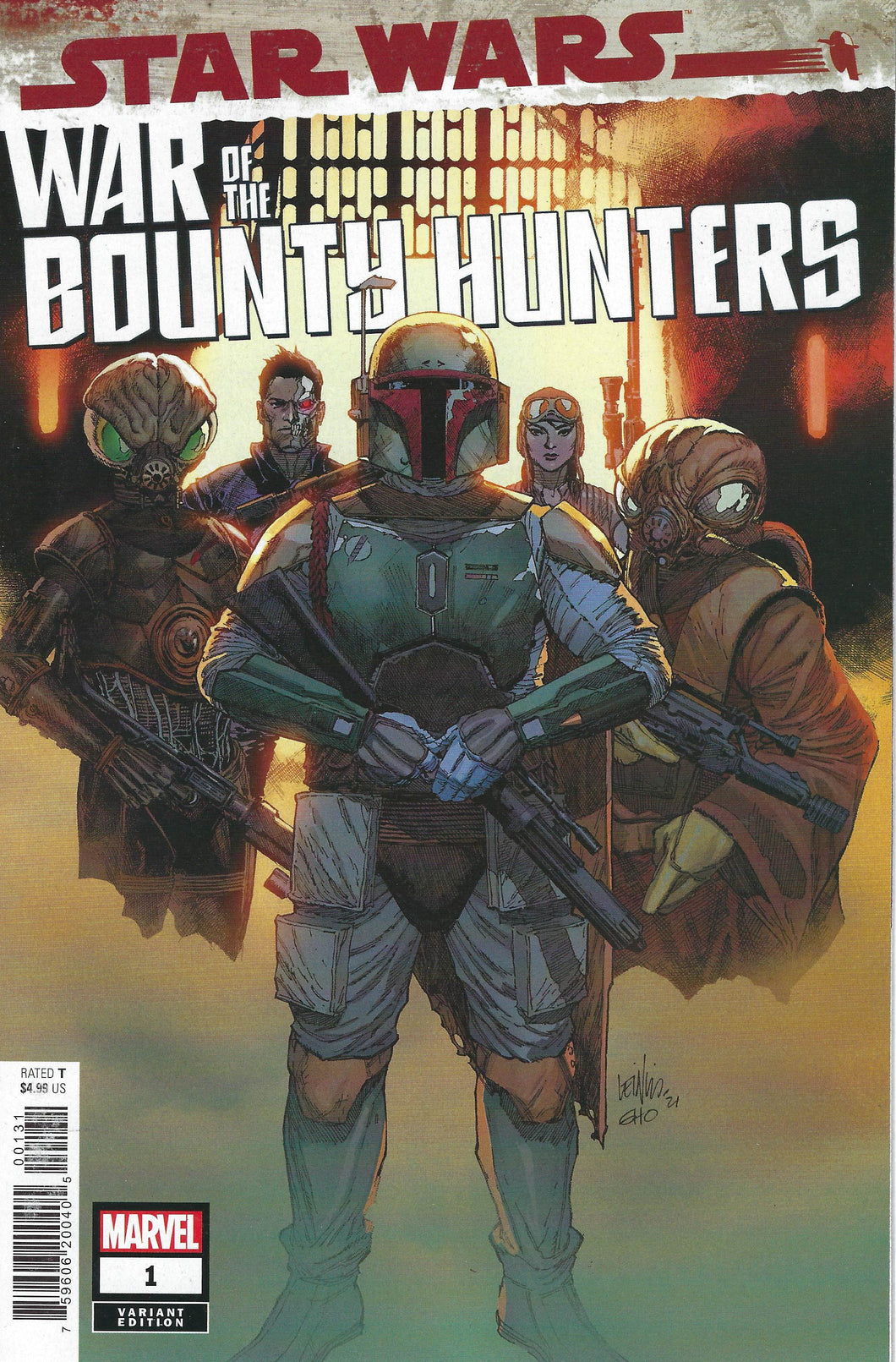 Star Wars : War of the Bounty Hunters #1 Leinil Francis Yu incentive 1:25 cover