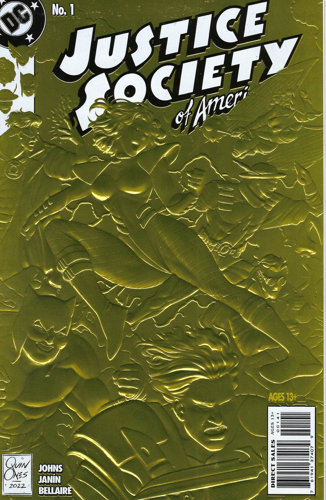 JUSTICE SOCIETY OF AMERICA #1 EMBOSSED FOIL (2022)