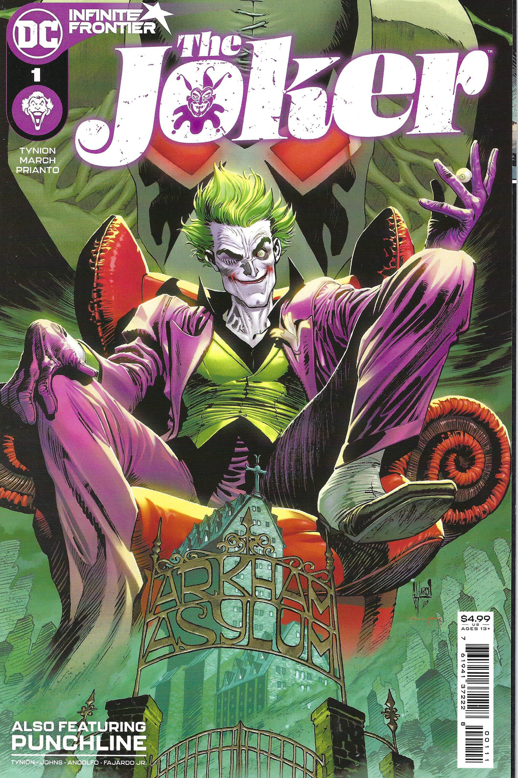 The Joker #1 (2021) James Tynion IV story, cover by Guillem March