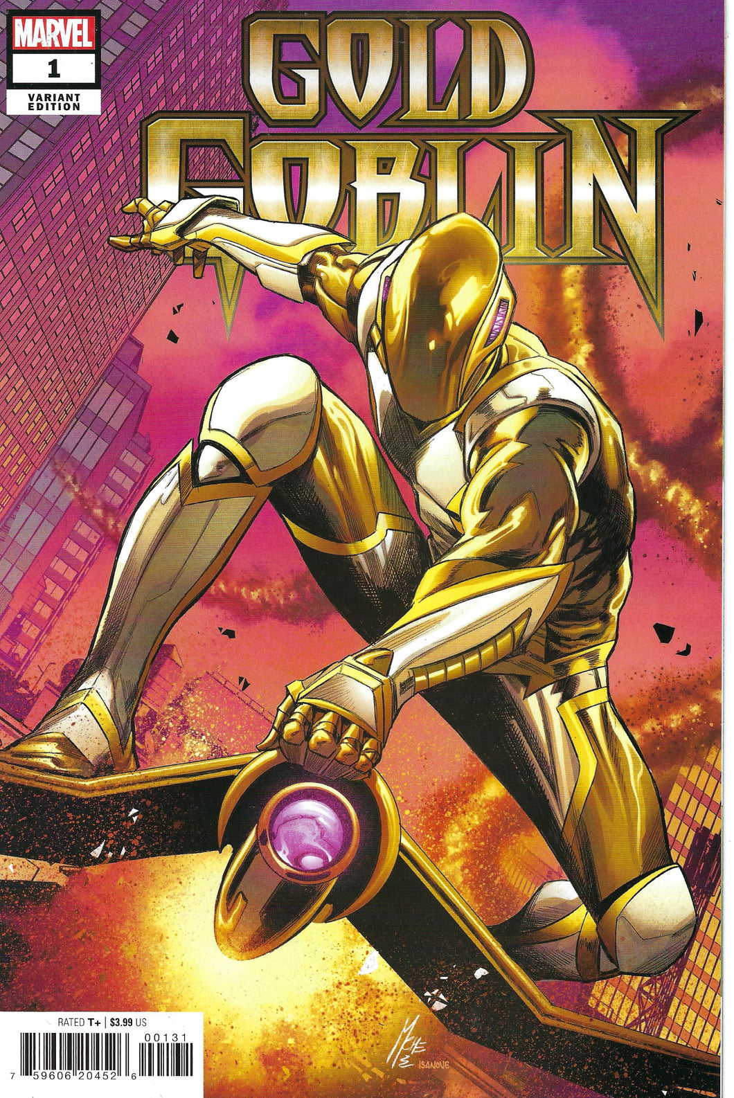 Gold Goblin #1 Variant Marco Checchetto Gold Goblin Cover (Dark Web Tie-In)