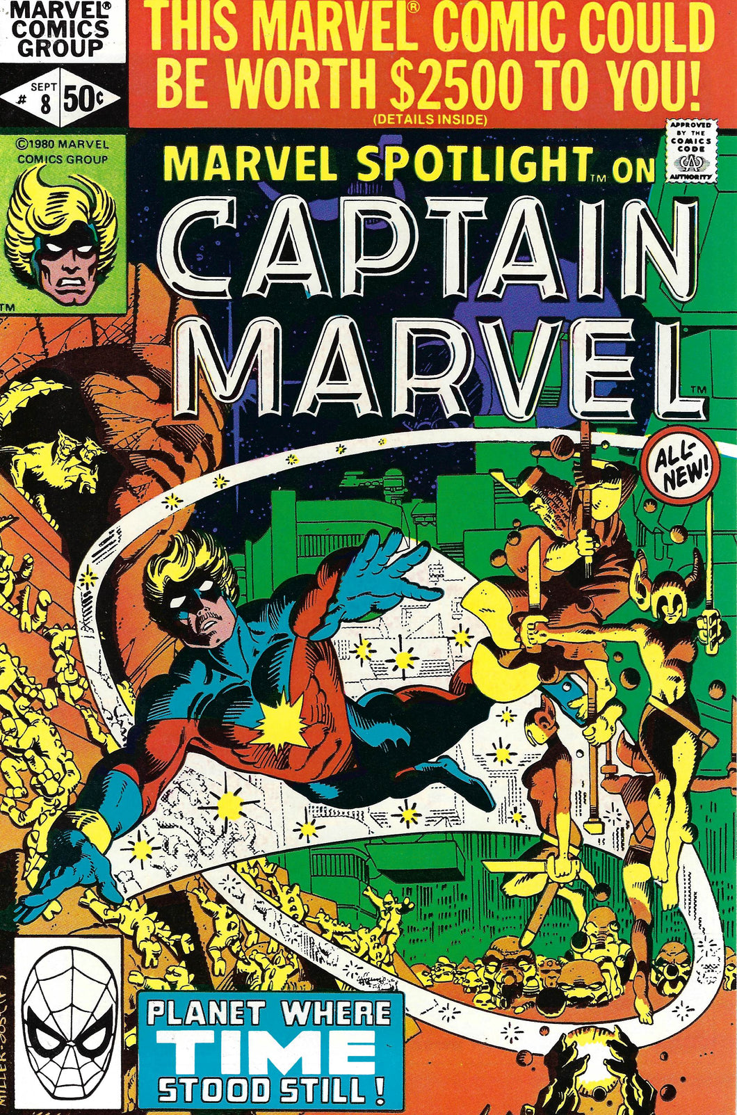 Marvel Spotlight #8 on Captain Marvel (1980)